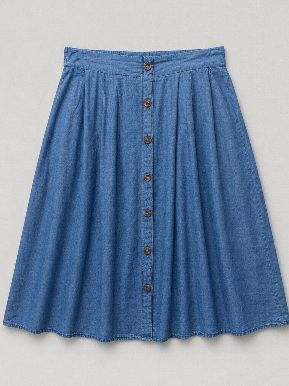 Torrid 2x Chambray Midi Skirt with Buttons - Picture 1 of 4